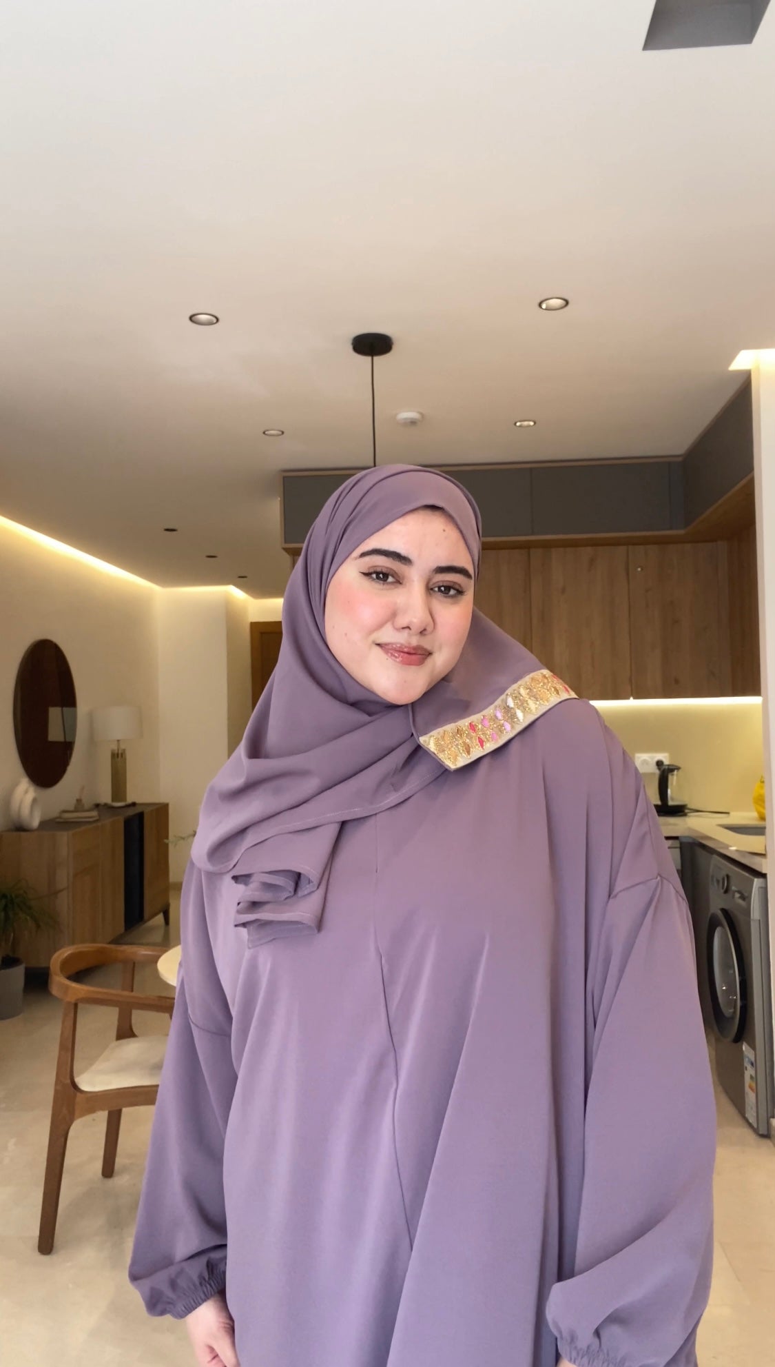 Abaya maysa | VIOLET FONCÉE - House of razan