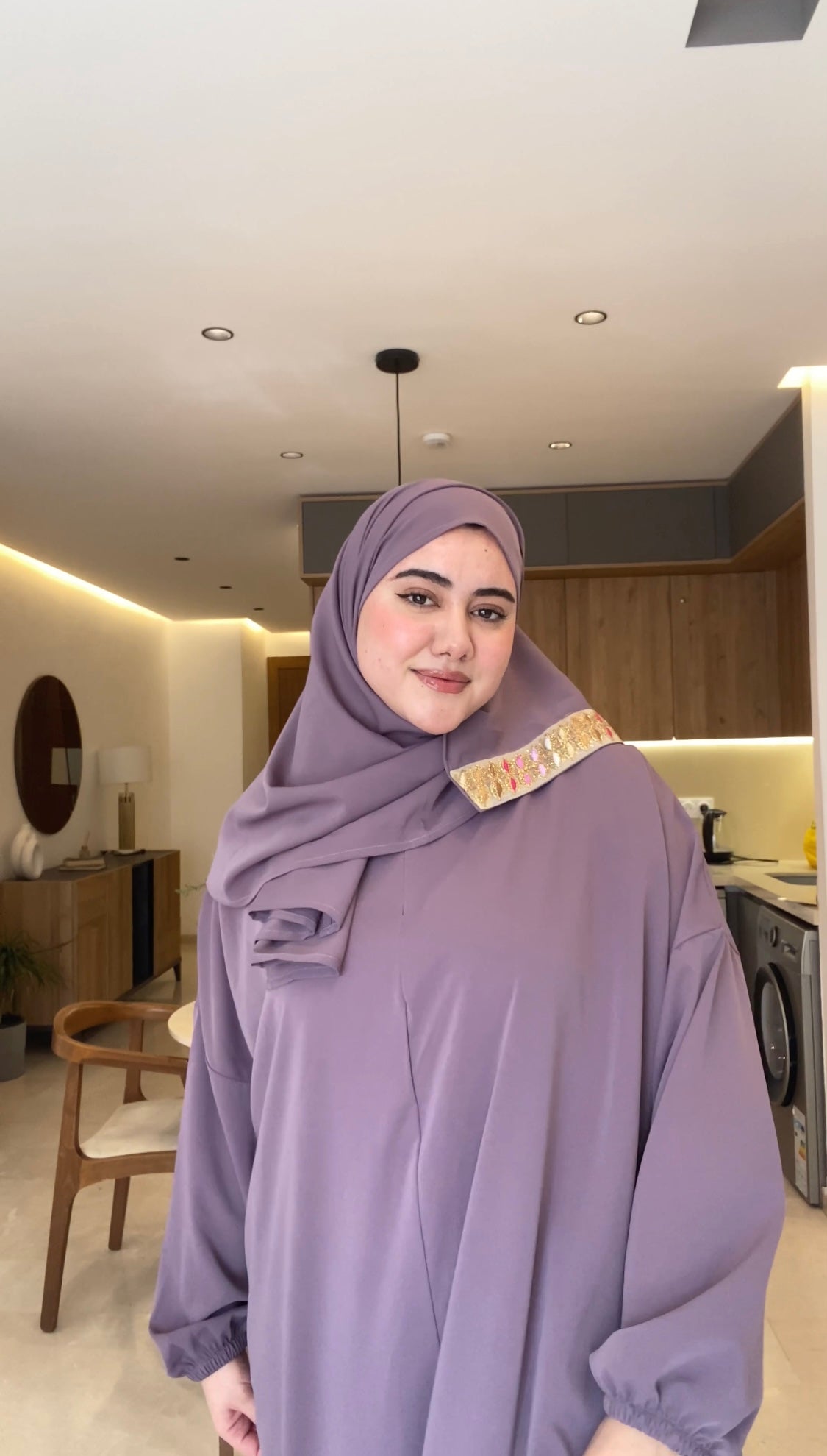 Abaya maysa | VIOLET FONCÉE - House of razan