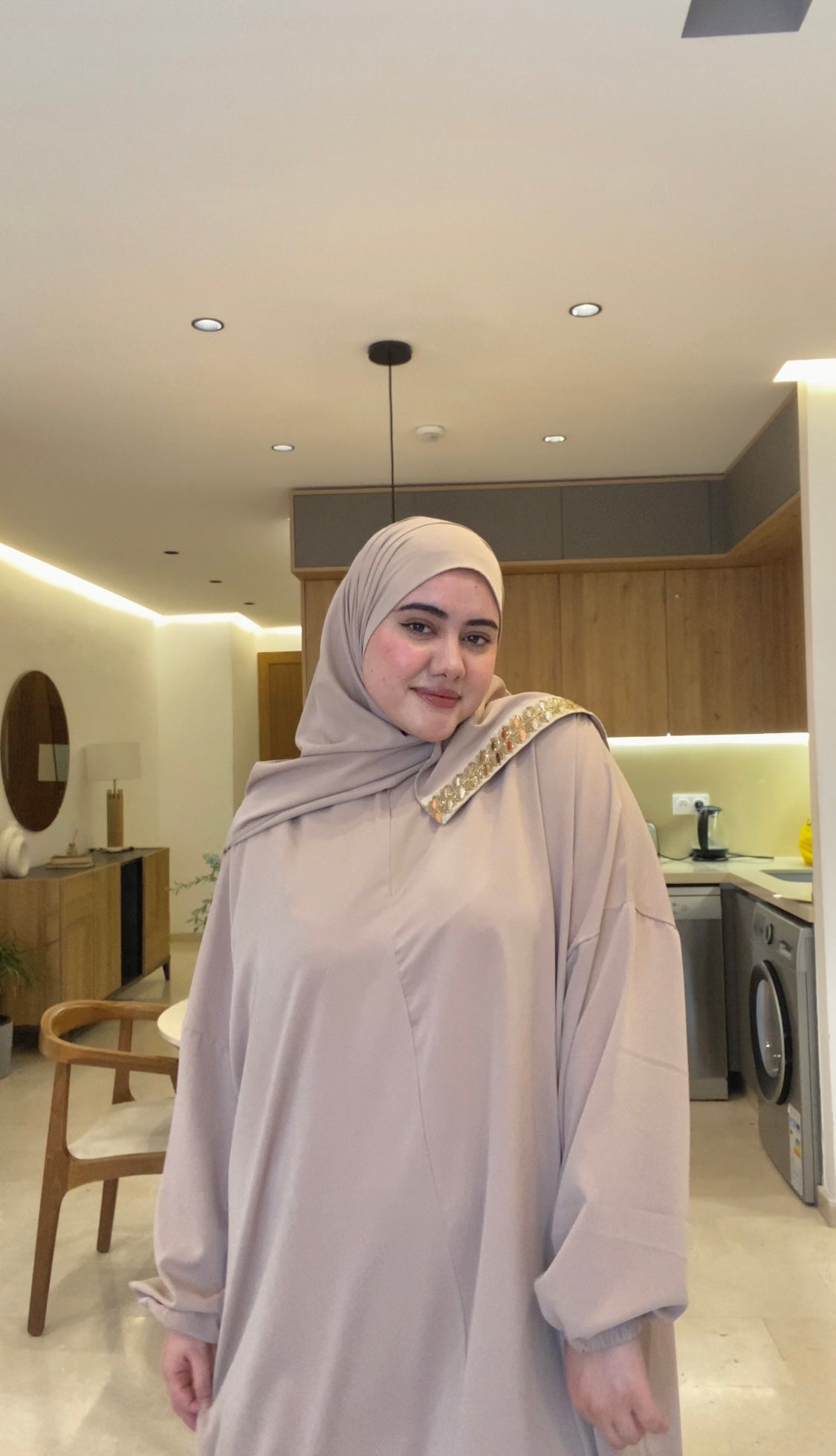 Abaya maysa | Beige Clair - House of razan