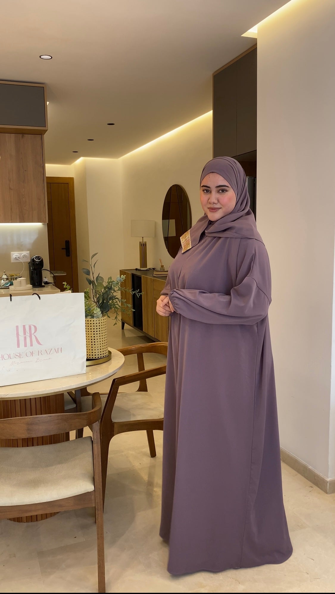 Abaya maysa | VIOLET FONCÉE - House of razan