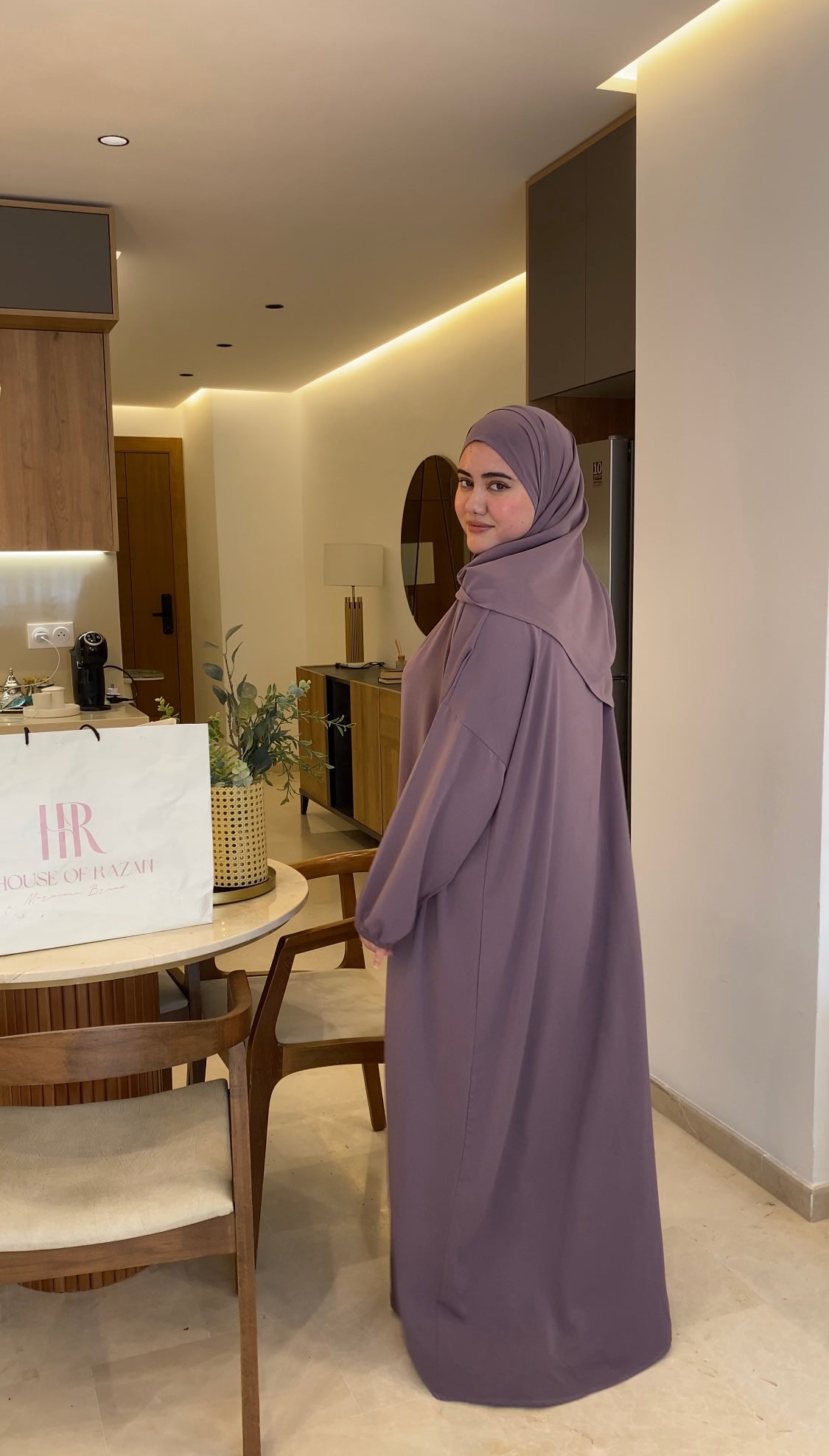 Abaya maysa | VIOLET FONCÉE - House of razan