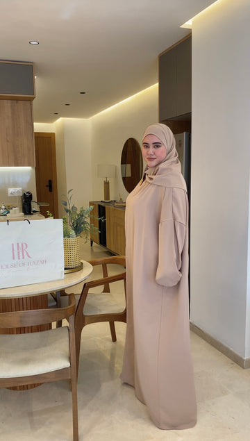 Abaya maysa | Beige Clair - House of razan