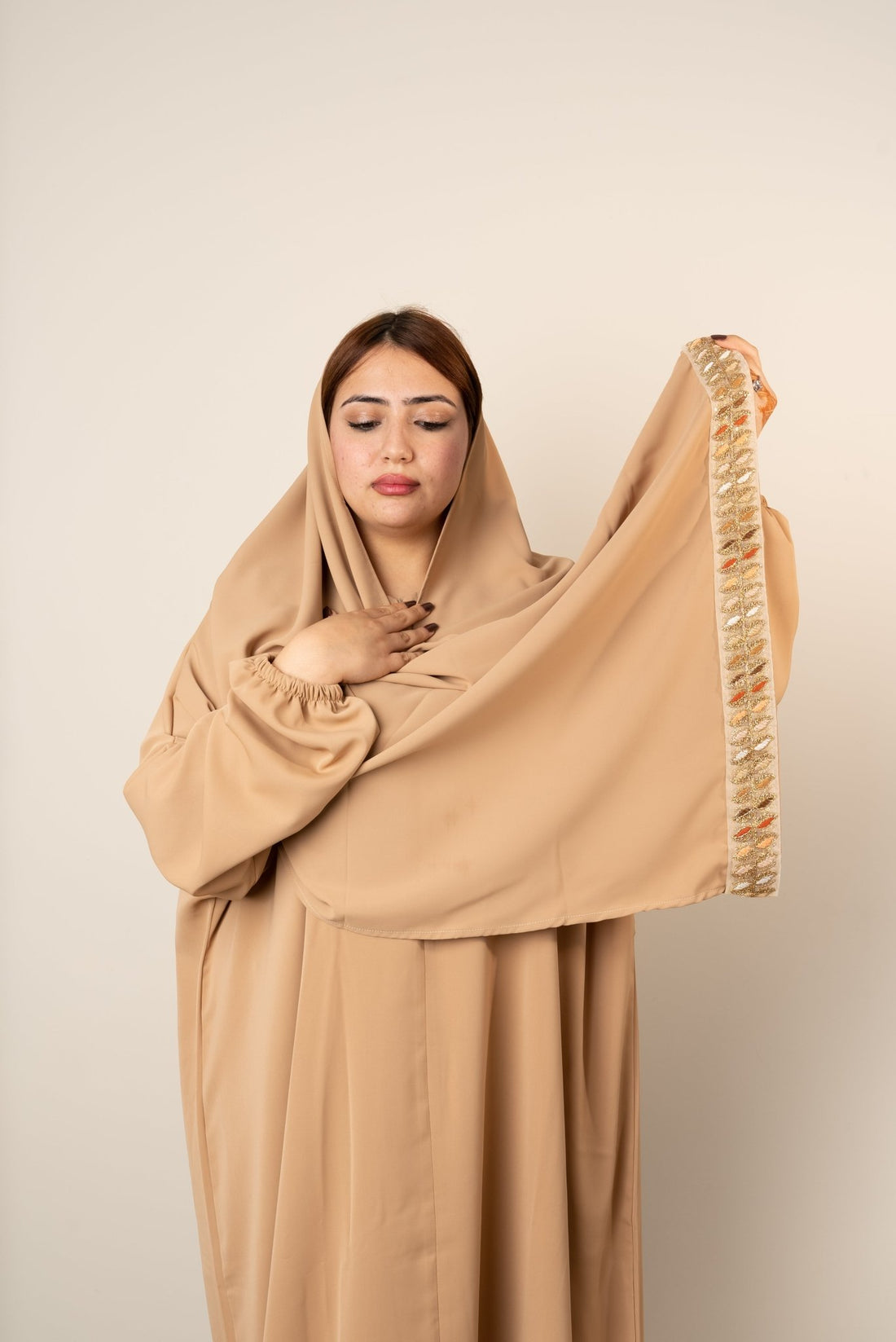 Abaya maysa | BEIGE - House of razan
