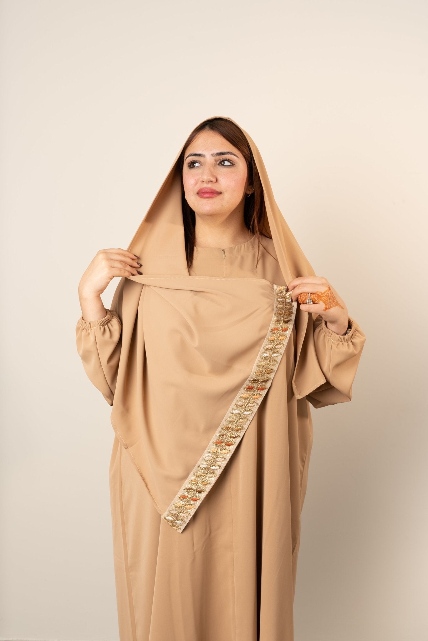 Abaya maysa | BEIGE - House of razan